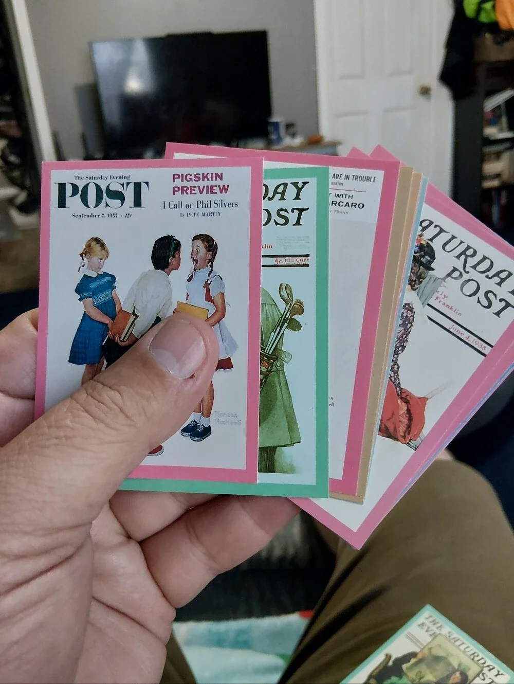 Vintage Saturday Evening Post Norman Rockwell 90 Card Collecter Series